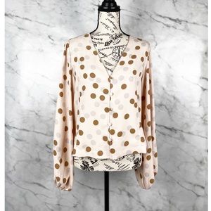 Ann Taylor Dotted Blouse